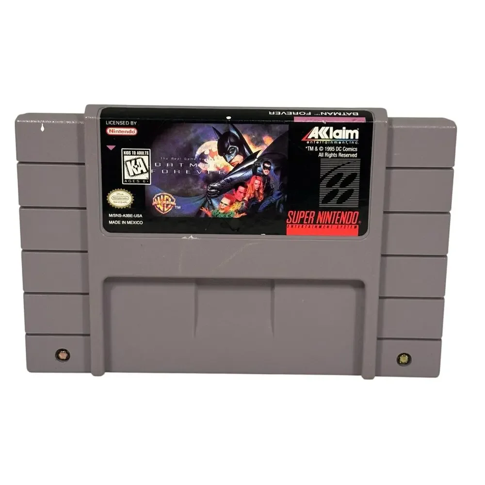 Super Nintendo SNES Batman Forever Vintage Video Game Cartridge TESTED WORKS